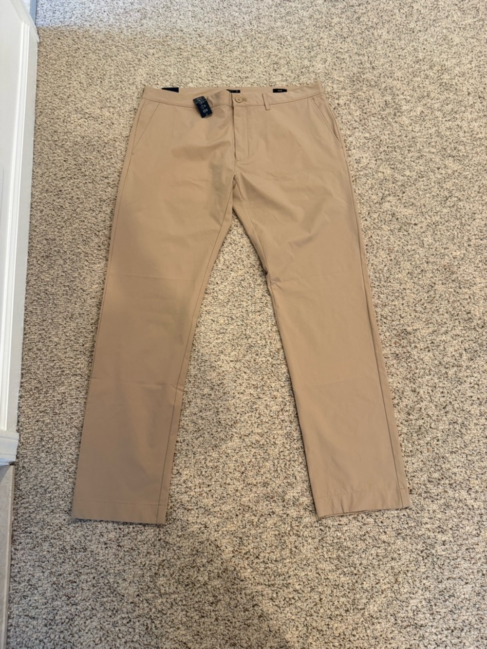 J. Crew Tech Pants Khaki Slim Fit NWT Size 36X32